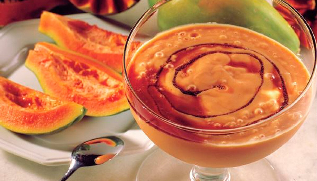 Creme de Papaya com Licor de Cassis