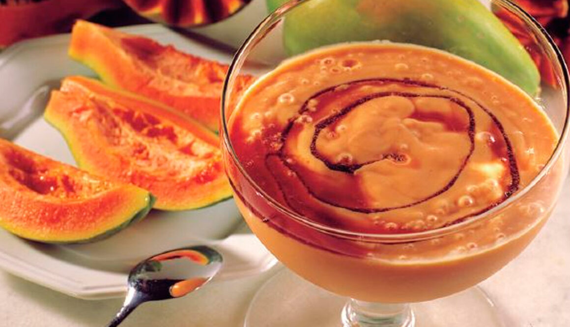 Creme de Papaya com Licor de Cassis