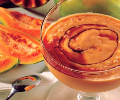 Creme de Papaya com Licor de Cassis